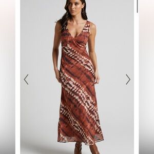 Fall Tie Dye midi dress